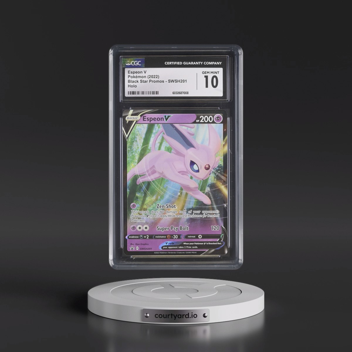 2017 Black Star Promos - Sword & Shield #SWSH201 Espeon V - (Holo) (CGC 10 GEM MINT)