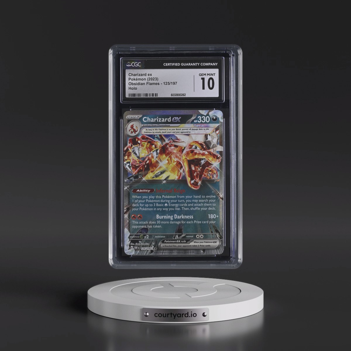 2023 Obsidian Flames - OBF EN #125/197 Charizard ex - Holo (CGC 10 GEM MINT)
