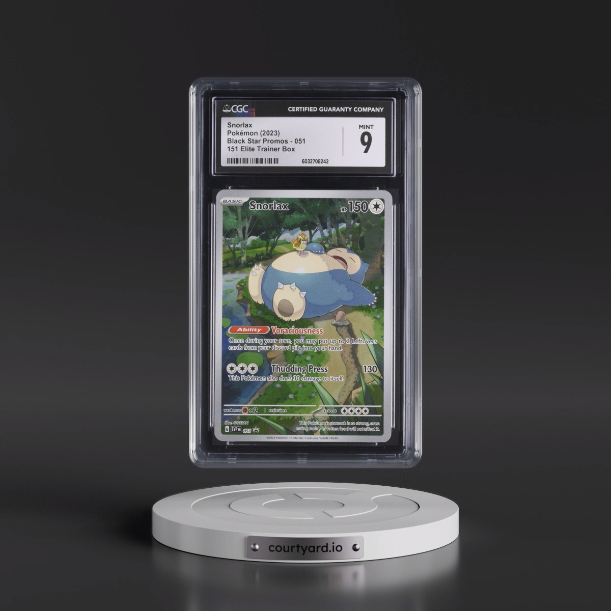 2023 Black Star Promos - Scarlet & Violet SVPEN Snorlax - 151 Elite Trainer Box (Holo) #051 CGC 9