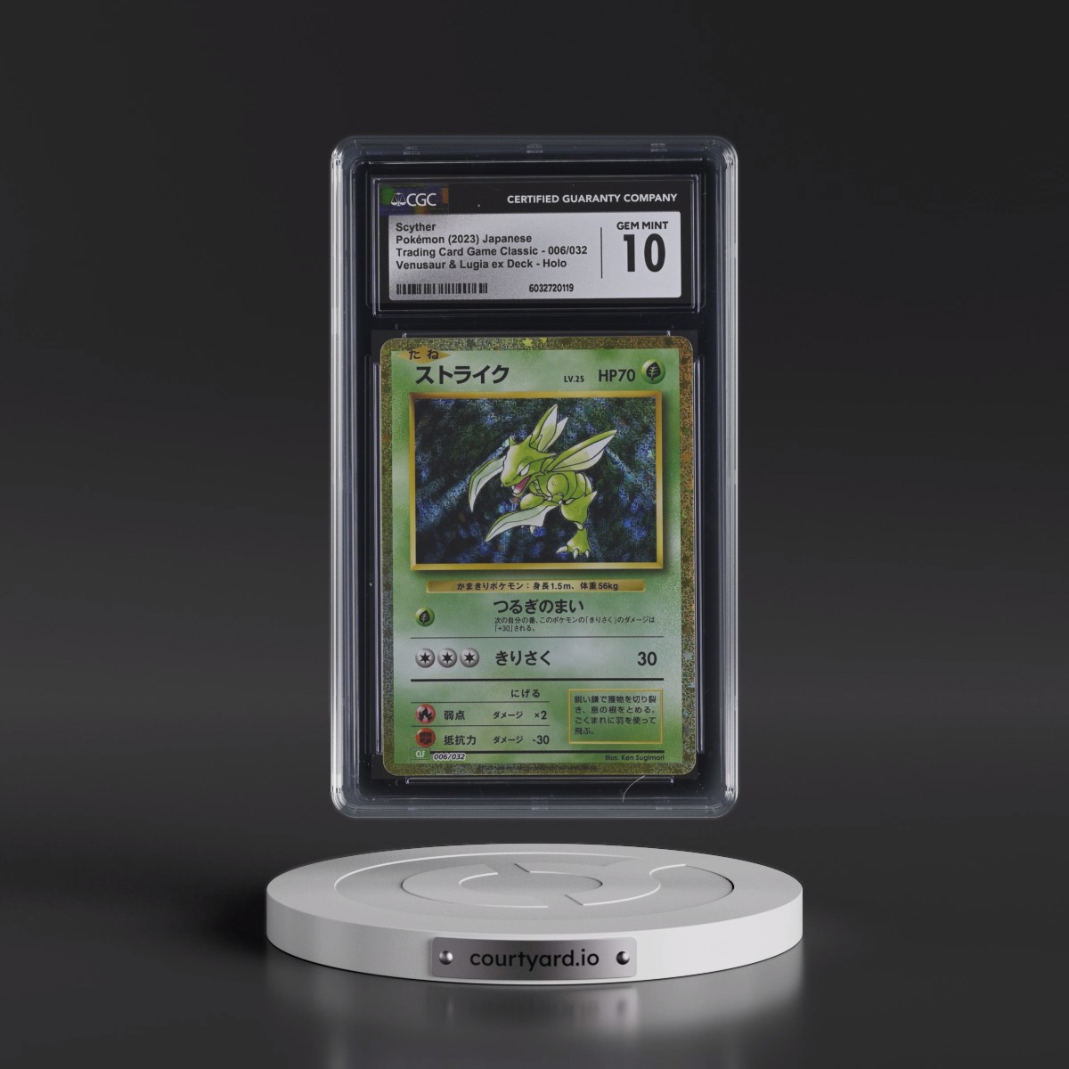 2023 Trading Card Game Classic - CLF, CLL, CLK #006/032 Scyther - Venusaur & Lugia ex Deck - CLF Holo (CGC 10 GEM MINT)