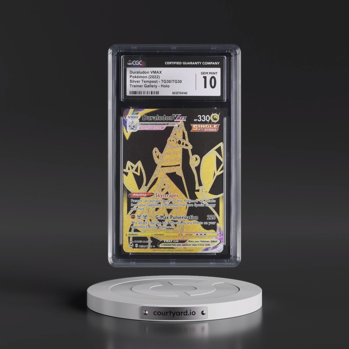2022 Silver Tempest #TG30/TG30 Duraludon VMAX - Trainer Gallery Holo (CGC 10 GEM MINT)