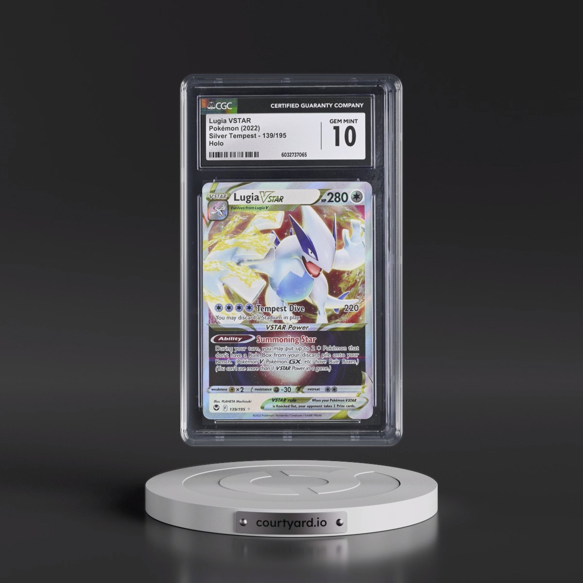 2022 Silver Tempest #139/195 Lugia VSTAR - Holo (CGC 10 GEM MINT)