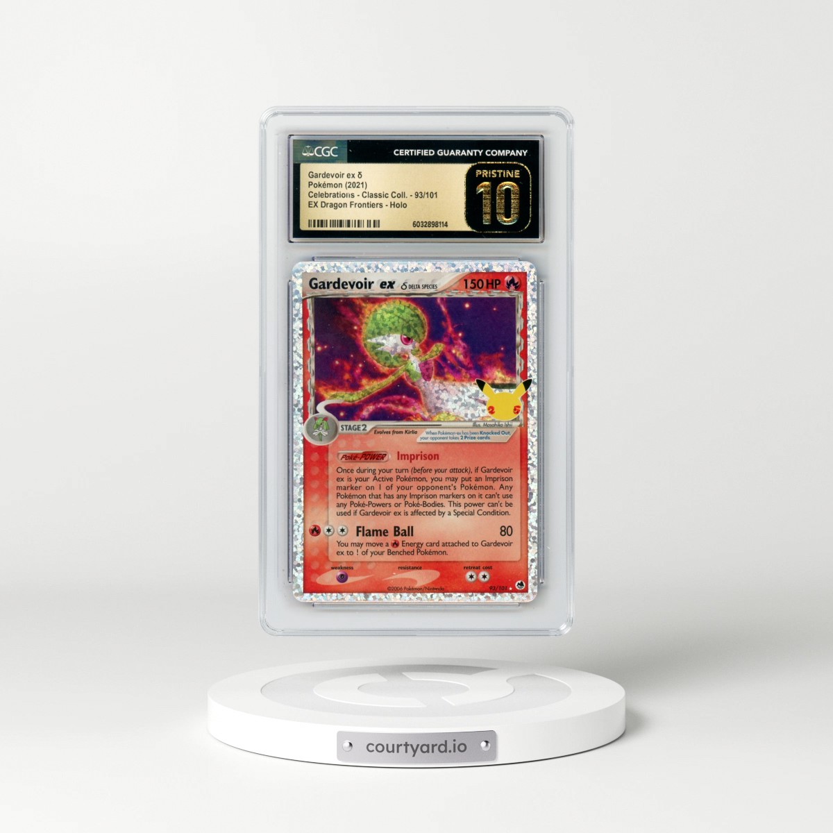 2021 Celebrations - Classic Collection #93/101 Gardevoir ex δ - EX Dragon Frontiers Holo (CGC 10 PRISTINE)