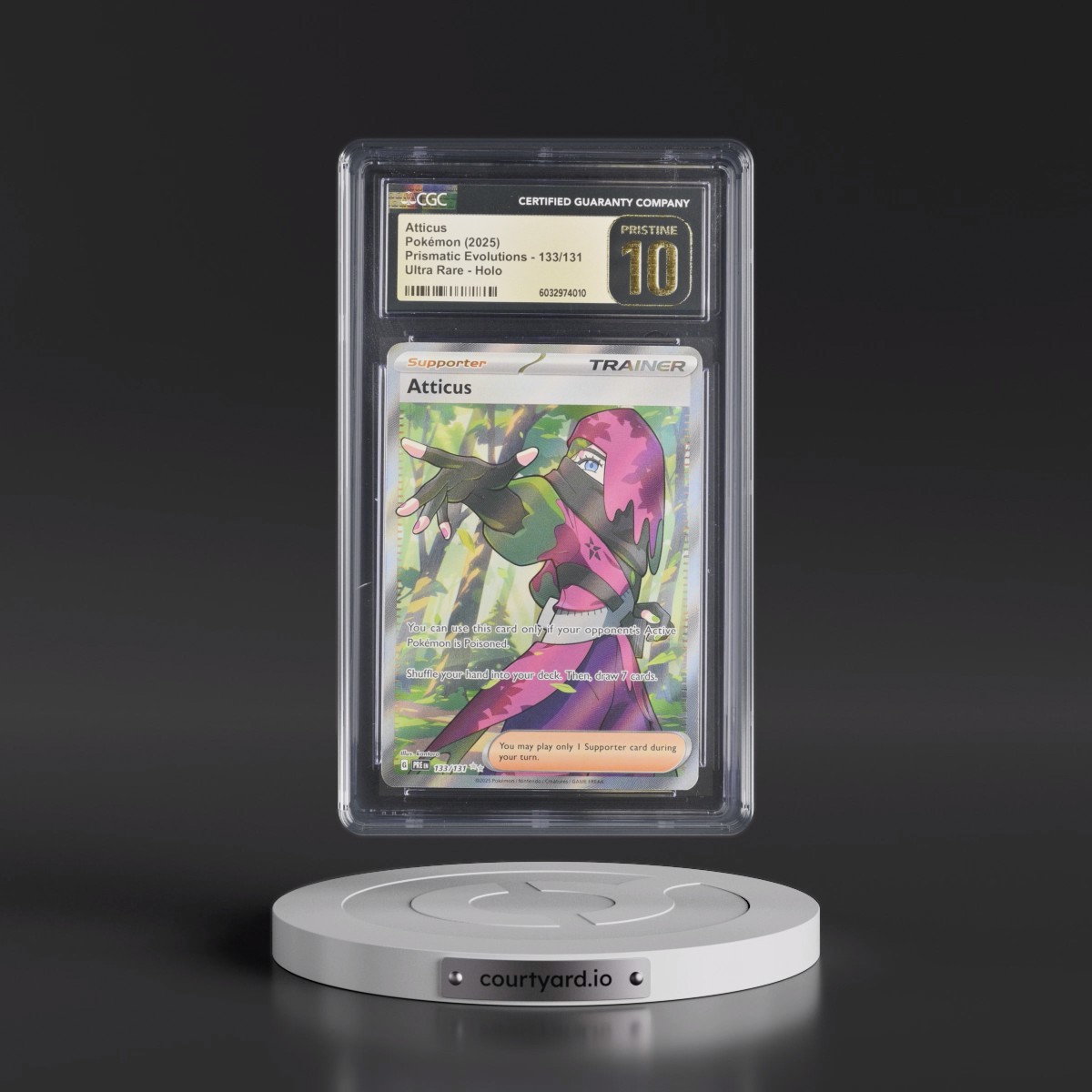 2024 Prismatic Evolutions - PRE EN #133/131 Atticus - Ultra Rare Holo (CGC 10 PRISTINE)