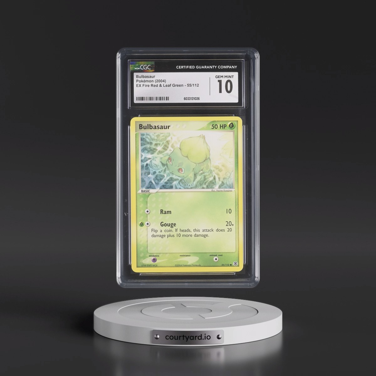 2004 EX Fire Red & Leaf Green #55/112 Bulbasaur (CGC 10 GEM MINT)