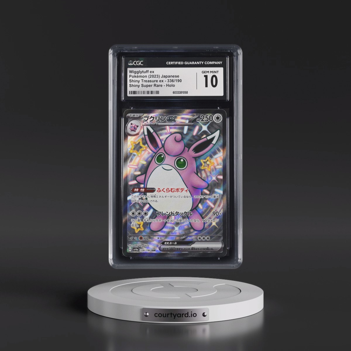 2023 Shiny Treasure ex #336/190 Wigglytuff ex - Shiny Super Rare Holo (CGC 10 GEM MINT)
