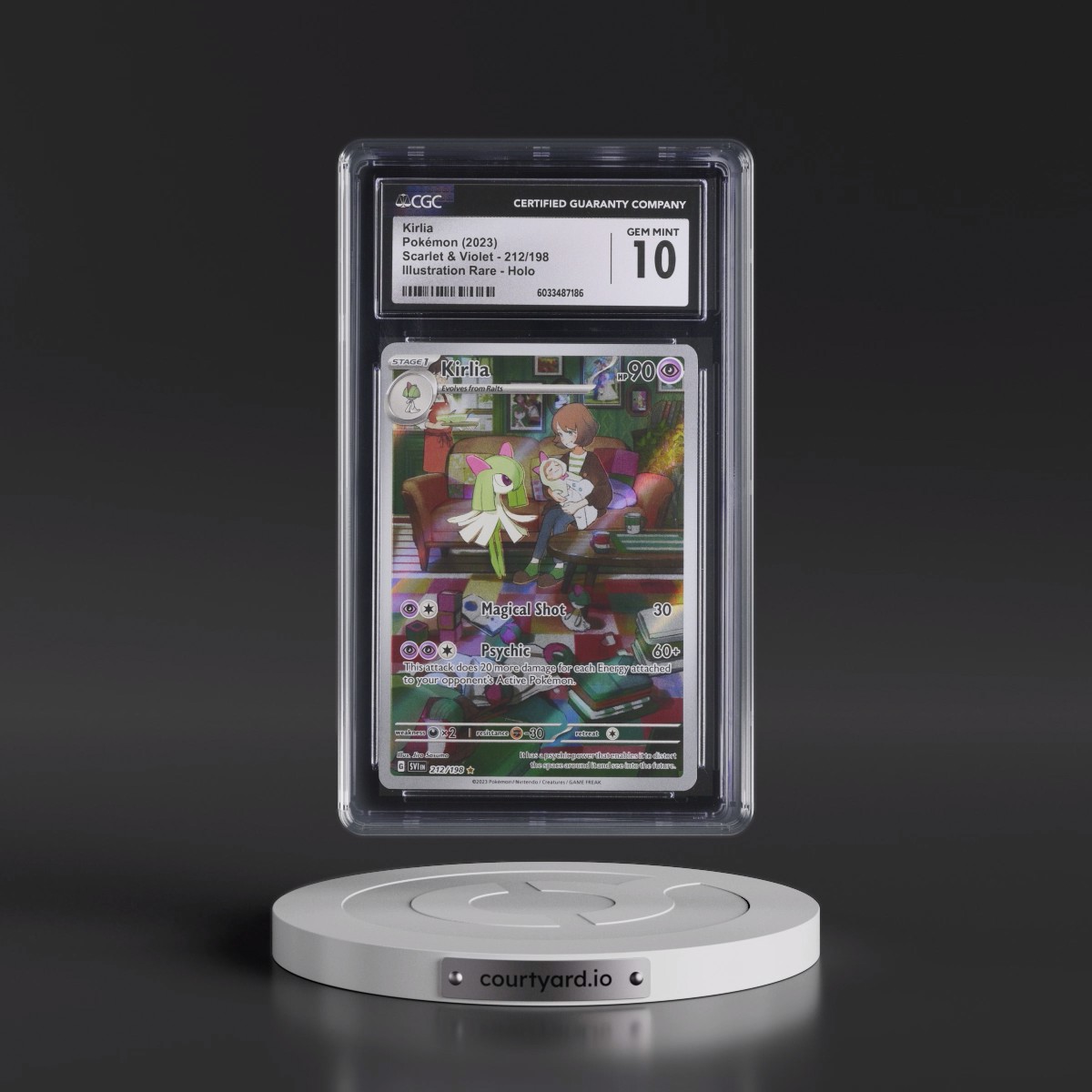 2023 Scarlet & Violet #212/198 Kirlia - Illustration Rare Holo (CGC 10 GEM MINT)