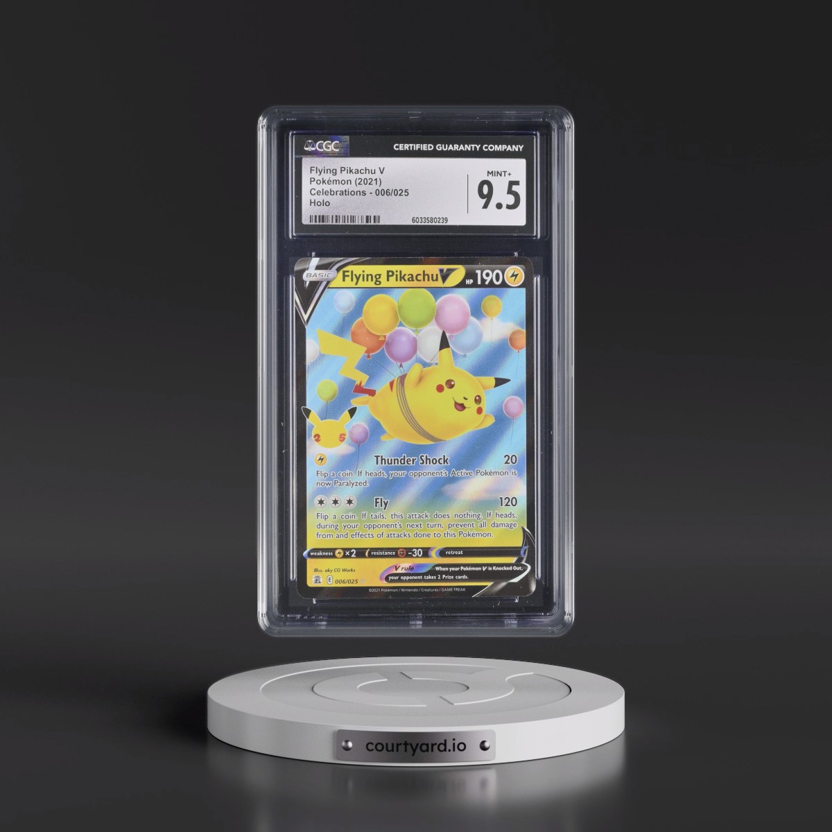 2021 Celebrations #006/025 Flying Pikachu V - Holo (CGC 9.5 MINT+)