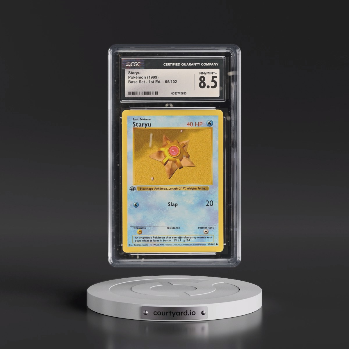 1999 Base Set #65/102 Staryu - 1st Edition 1st Edition (CGC 8.5 NM-MT+)