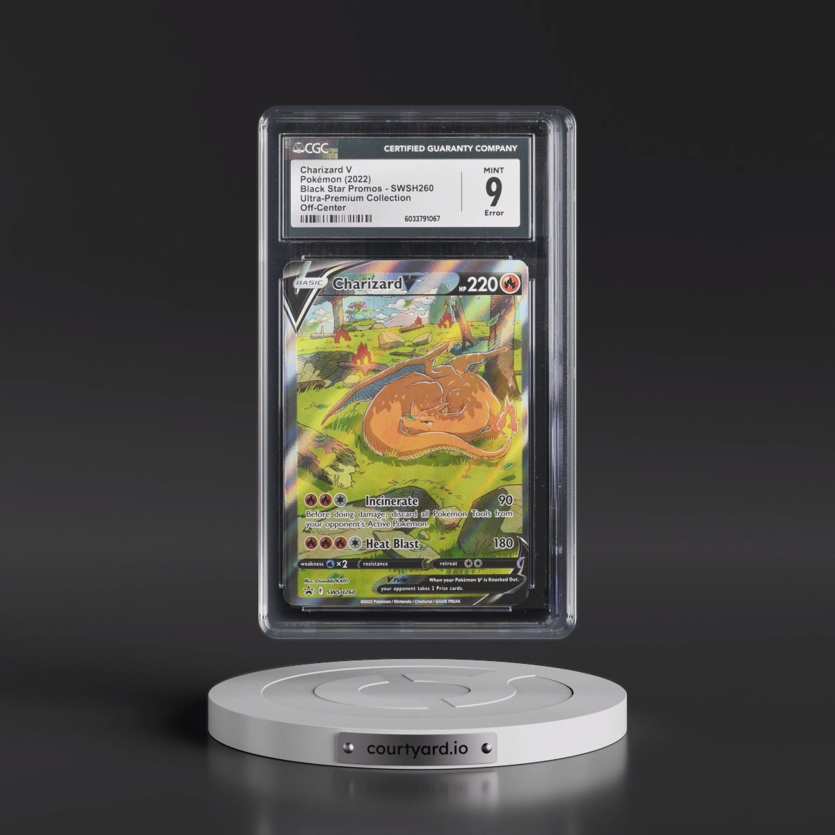 2017 Black Star Promos - Sword & Shield #SWSH260 Charizard V - Ultra-Premium Collection (Holo) (CGC 9 MINT)