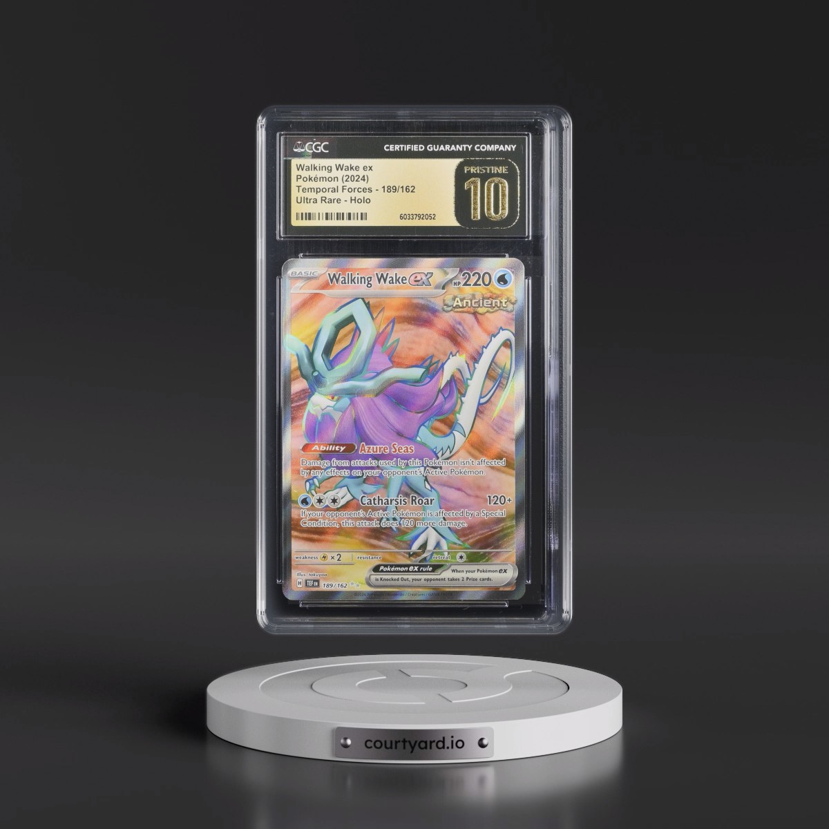 2023 Temporal Forces - TEF EN #189/162 Walking Wake ex - Ultra Rare Holo (CGC 10 PRISTINE)