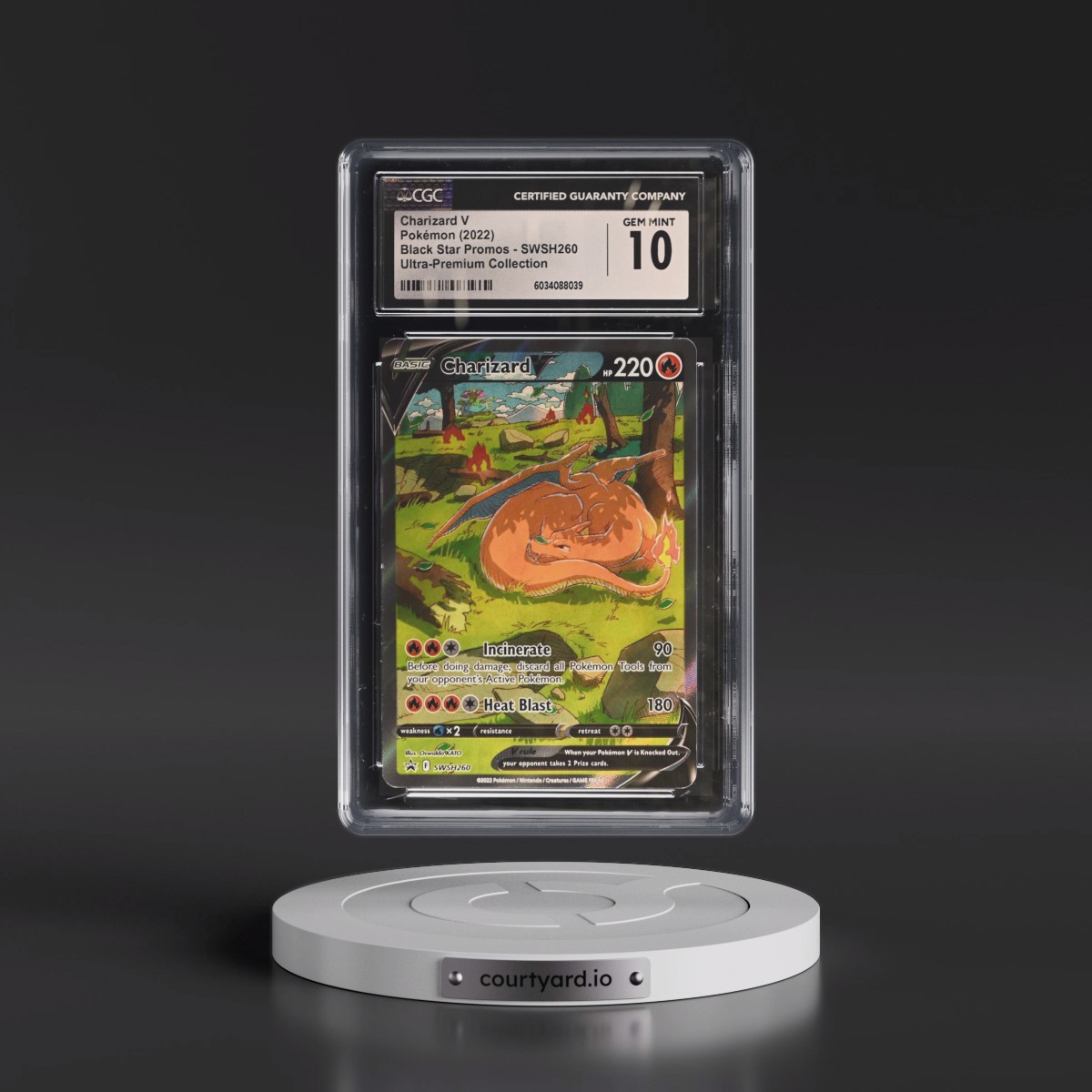 2017 Black Star Promos - Sword & Shield #SWSH260 Charizard V - Ultra-Premium Collection (Holo) (CGC 10 GEM MINT)