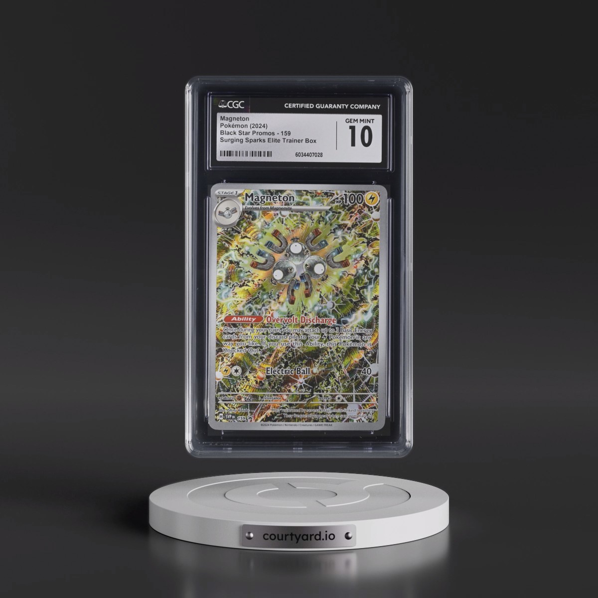 2023 Black Star Promos - Scarlet & Violet SVP EN Magneton - Surging Sparks Elite Trainer Box (Holo) #159 CGC 10