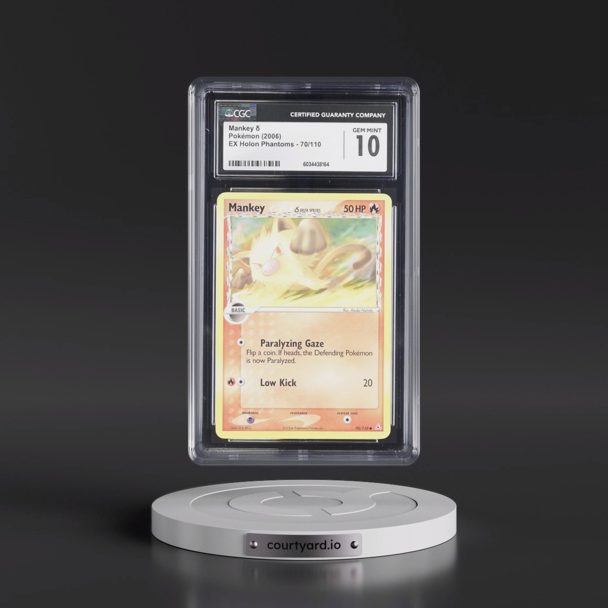 2006 EX Holon Phantoms #70/110 Mankey δ (CGC 10 GEM MINT)