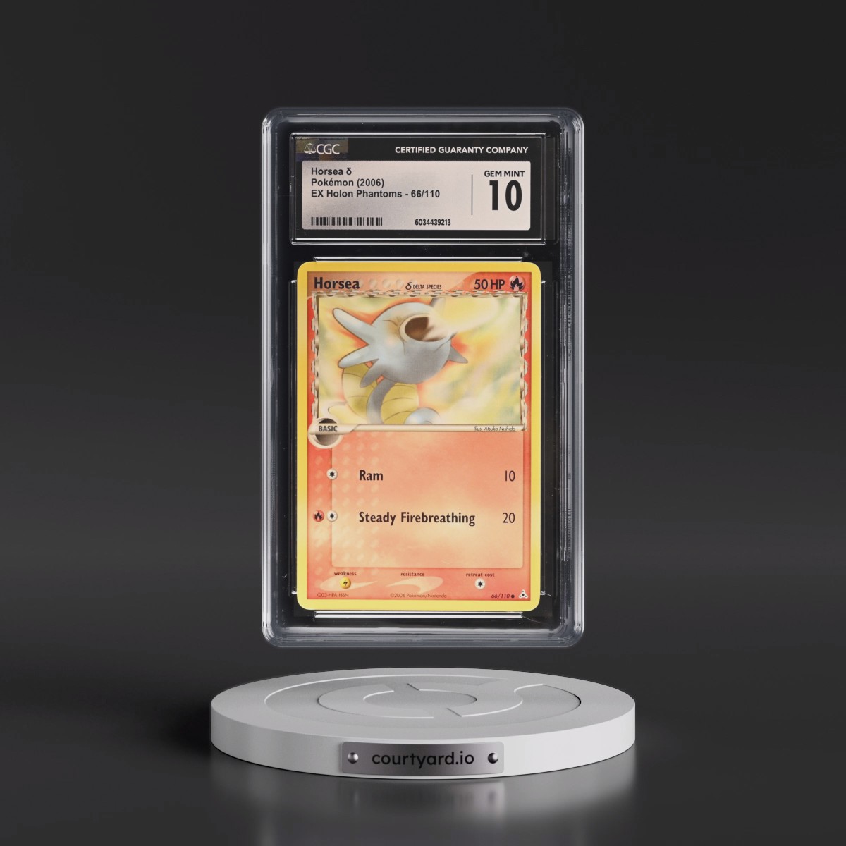 2006 EX Holon Phantoms #66/110 Horsea δ (CGC 10 GEM MINT)