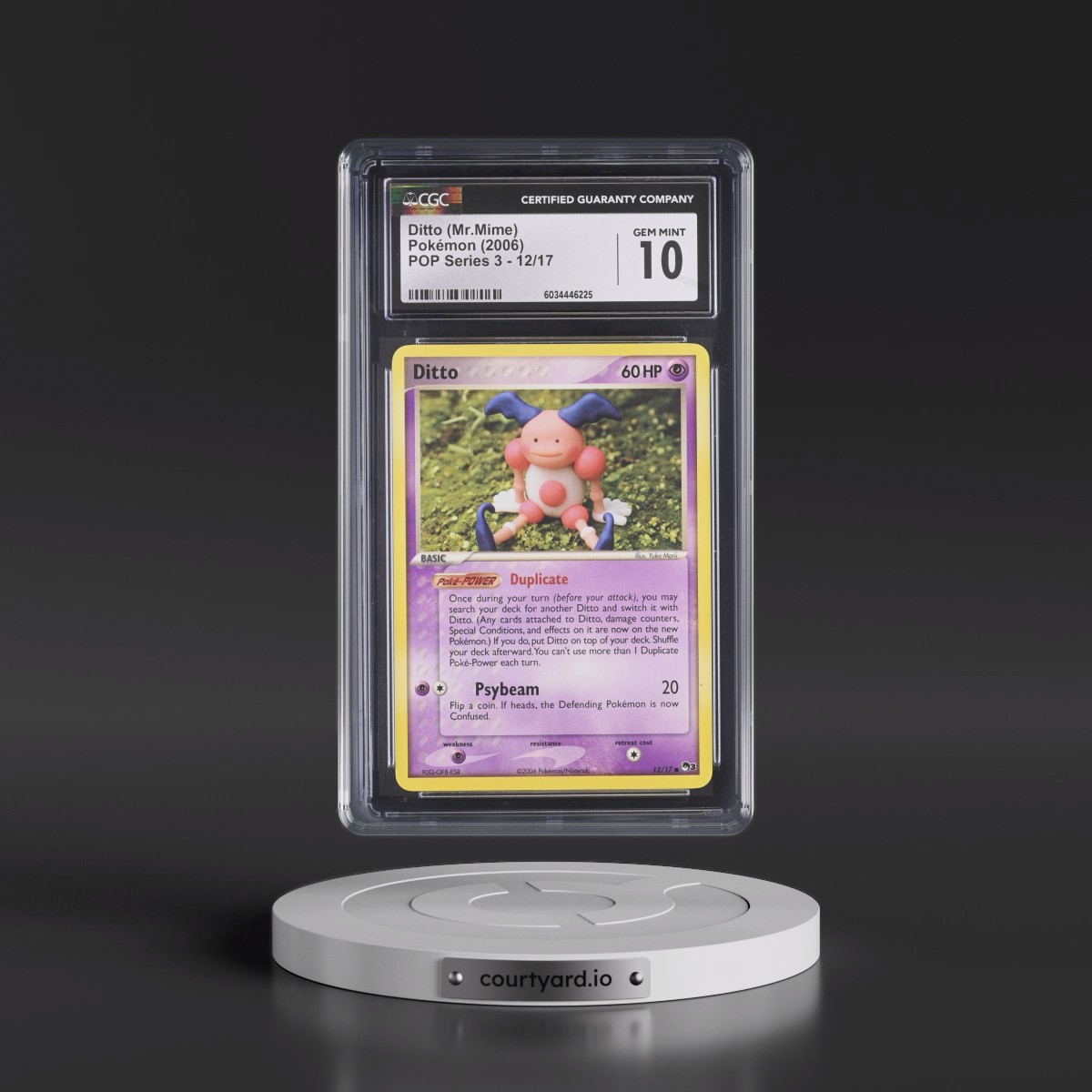 2006 POP Series 3 #12/17 Ditto (Mr.Mime) (CGC 10 GEM MINT)