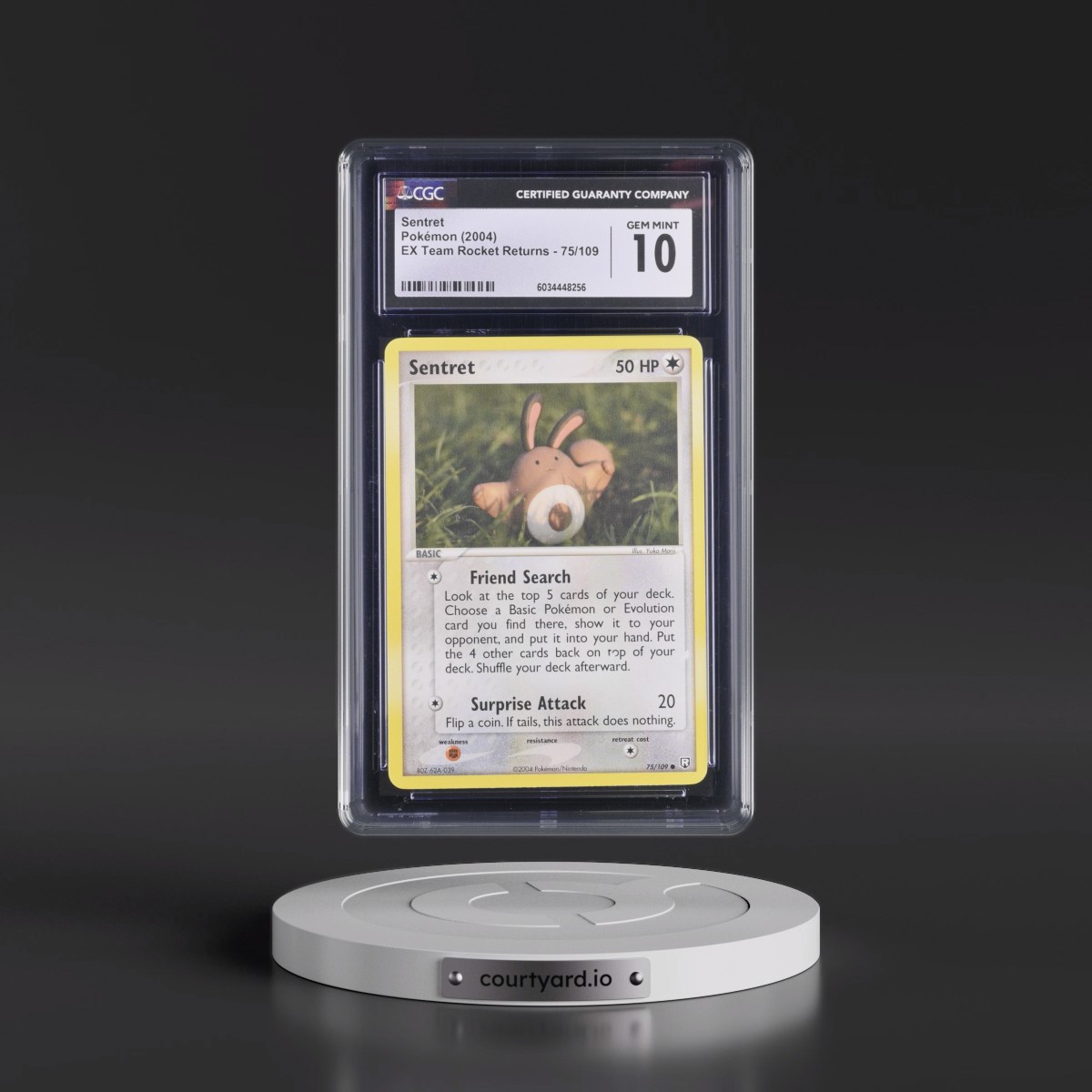 2004 EX Team Rocket Returns #75/109 Sentret (CGC 10 GEM MINT)