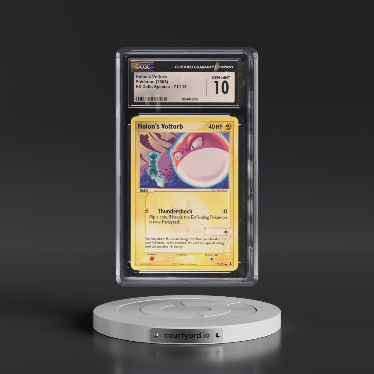 2005 EX Delta Species #71/113 Holon's Voltorb (CGC 10 GEM MINT)