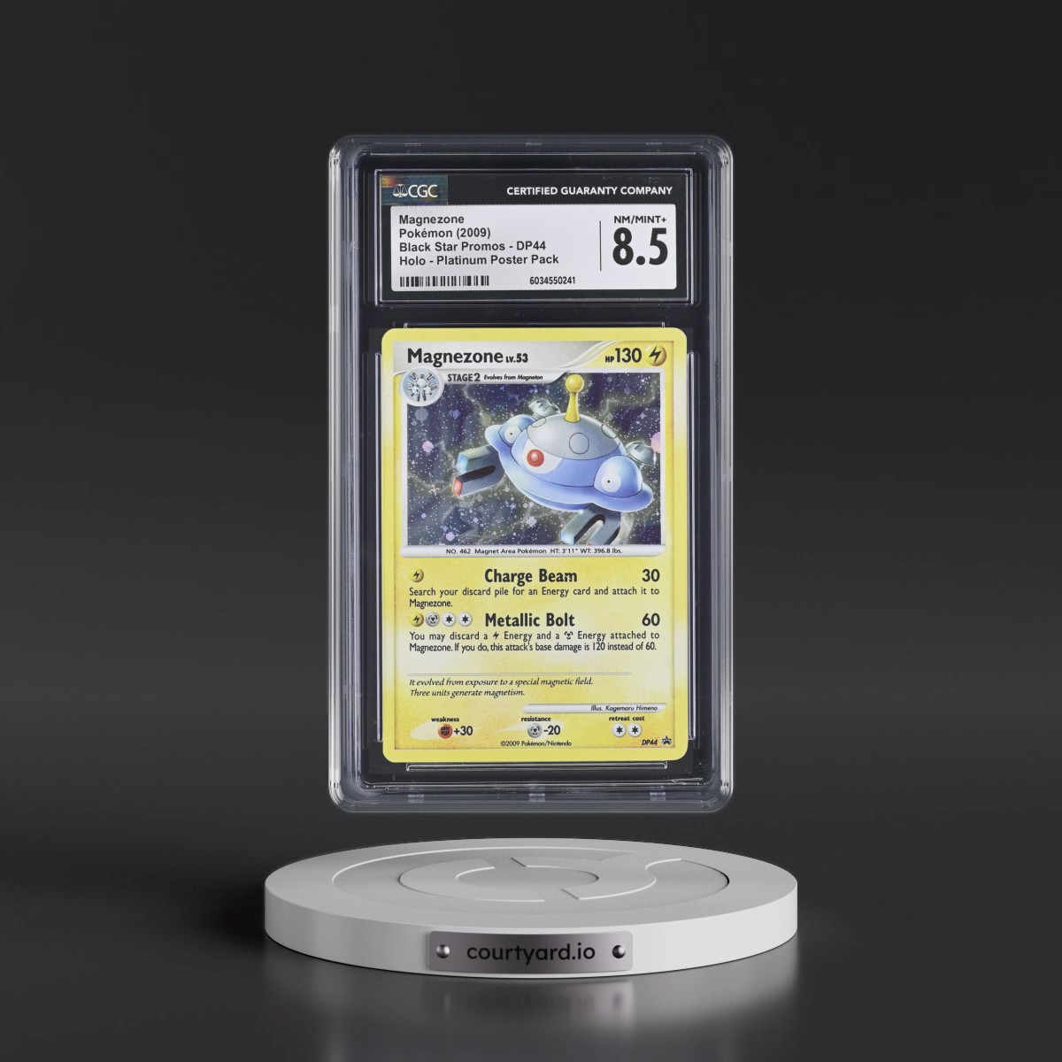 2009 Pokémon Diamond & Pearl Black Star Promo #DP44 Magnezone - Holo (CGC 8.5 NM-MT+)