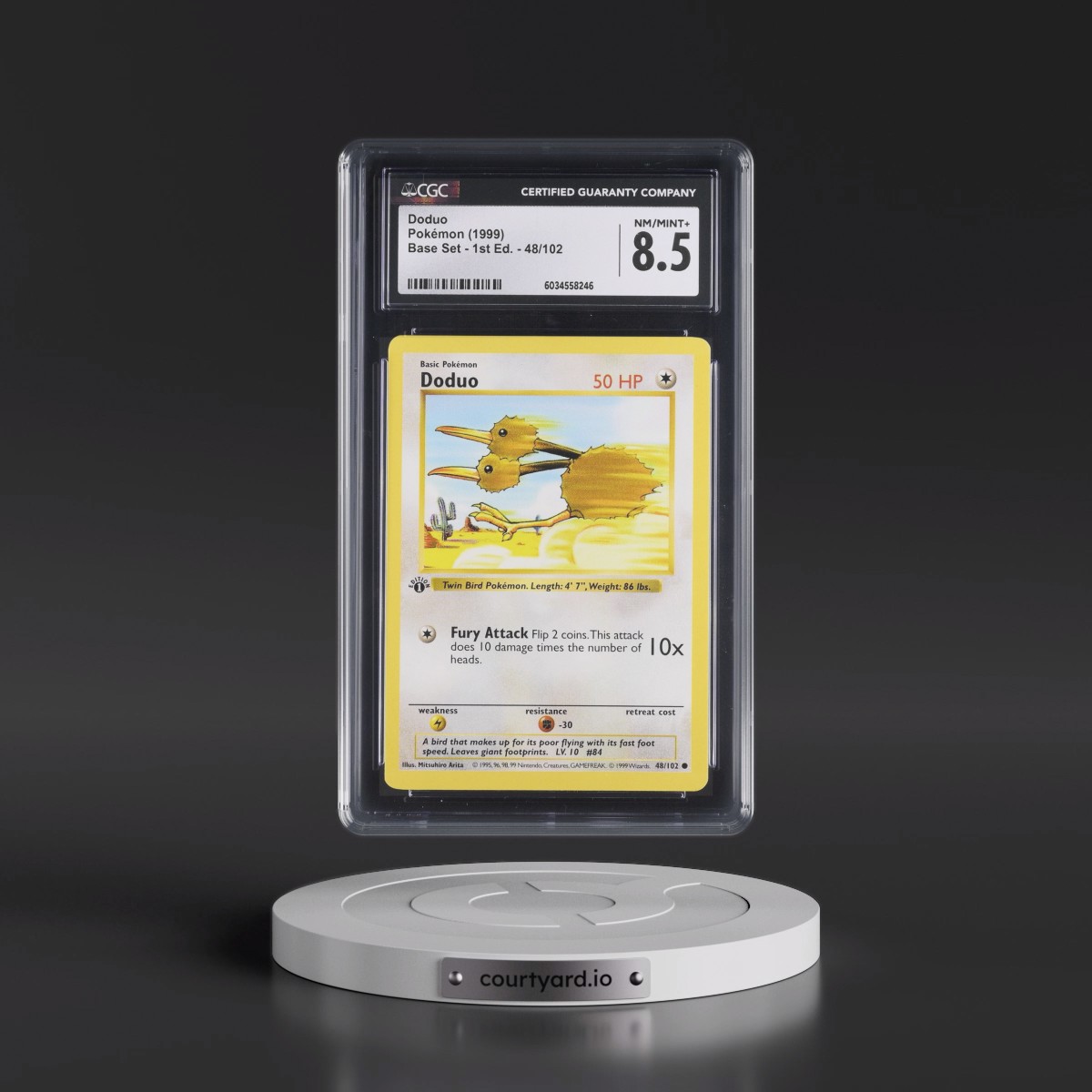 1999 Base Set #48/102 Doduo - 1st Edition 1st Edition (CGC 8.5 NM-MT+)