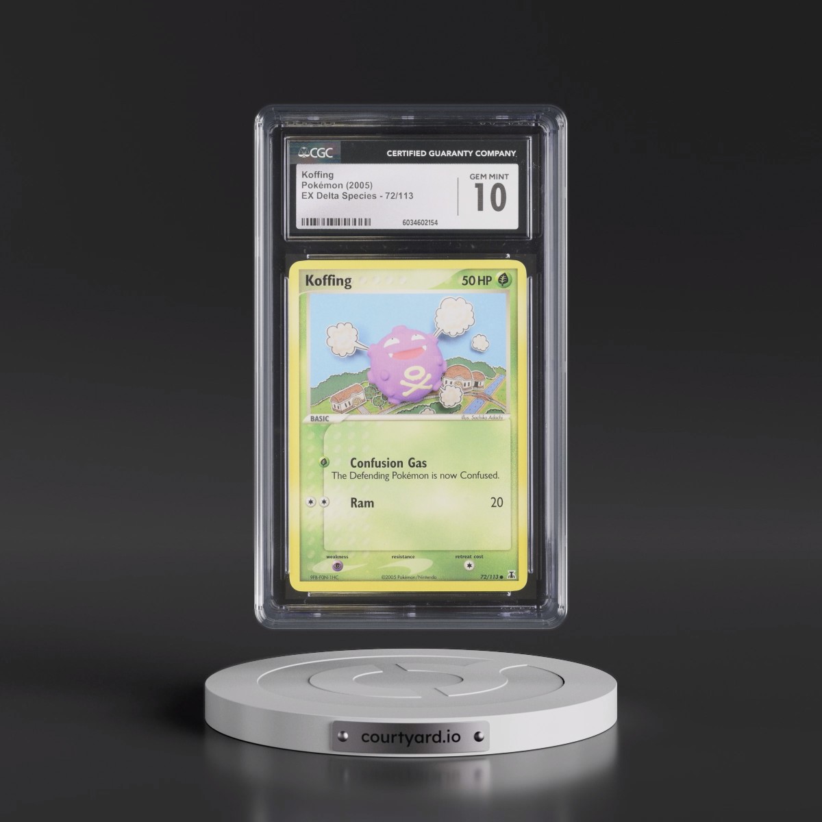 2005 EX Delta Species #72/113 Koffing (CGC 10 GEM MINT)
