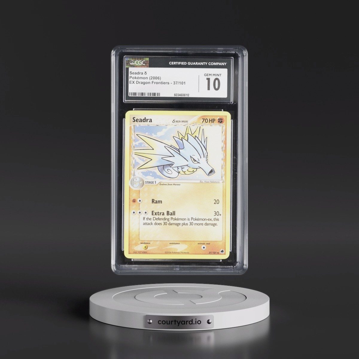 2006 EX Dragon Frontiers #37/101 Seadra δ (CGC 10 GEM MINT)