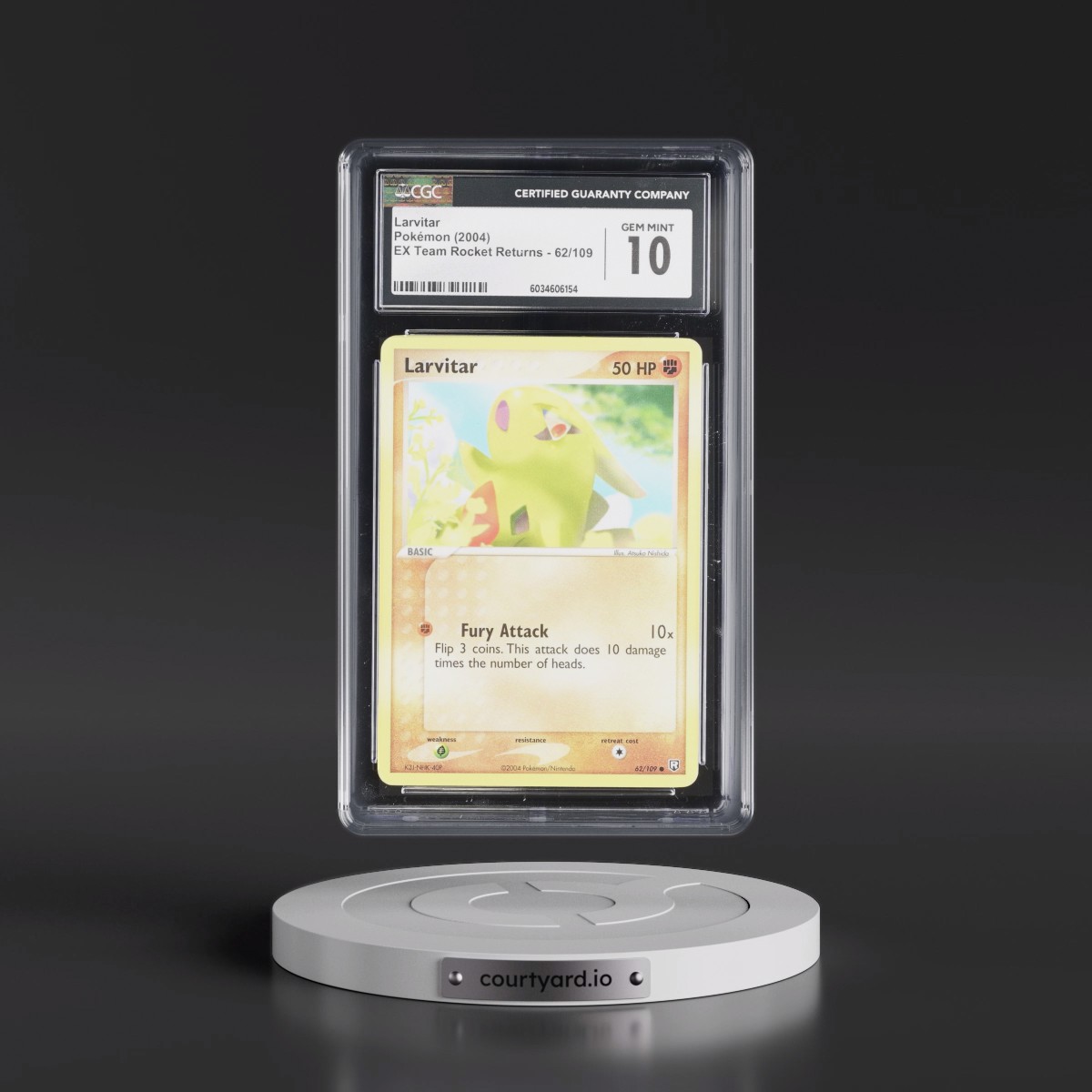 2004 EX Team Rocket Returns #62/109 Larvitar (CGC 10 GEM MINT)