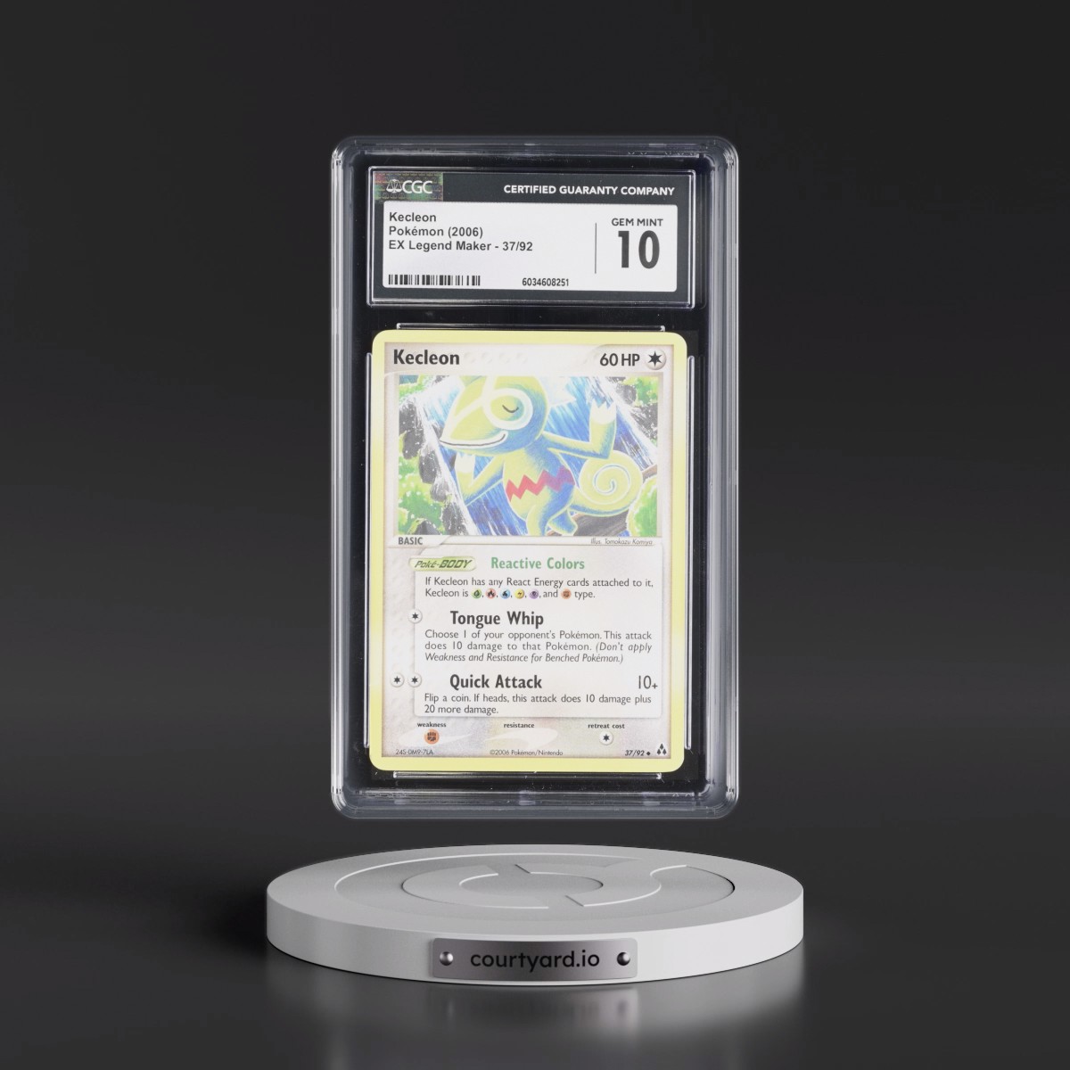 2006 EX Legend Maker #37/92 Kecleon (CGC 10 GEM MINT)