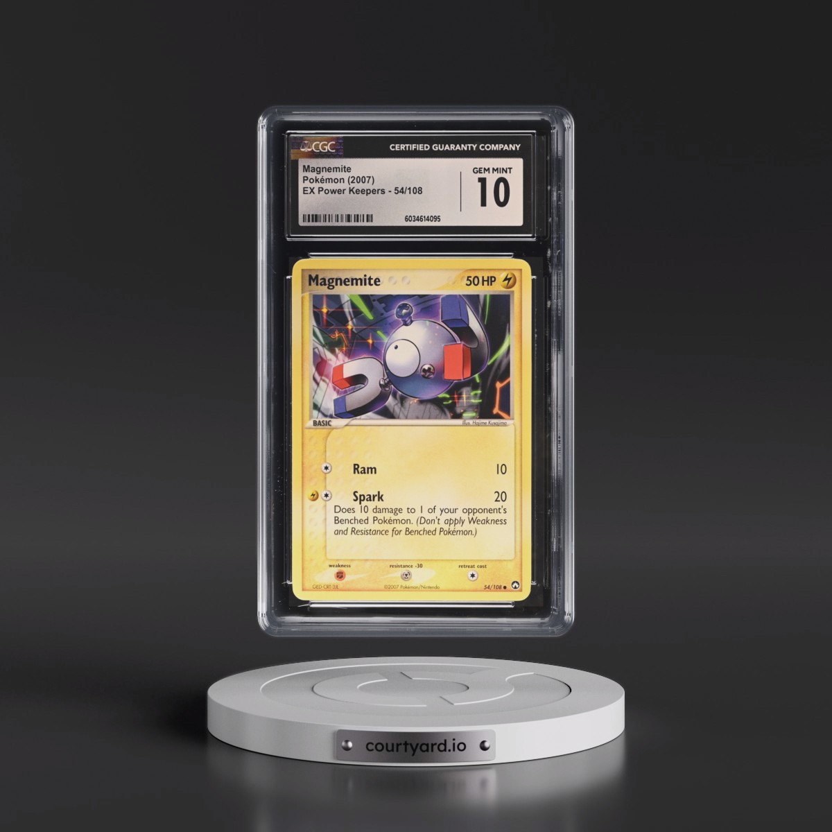2007 EX Power Keepers Magnemite #54/108 CGC 10