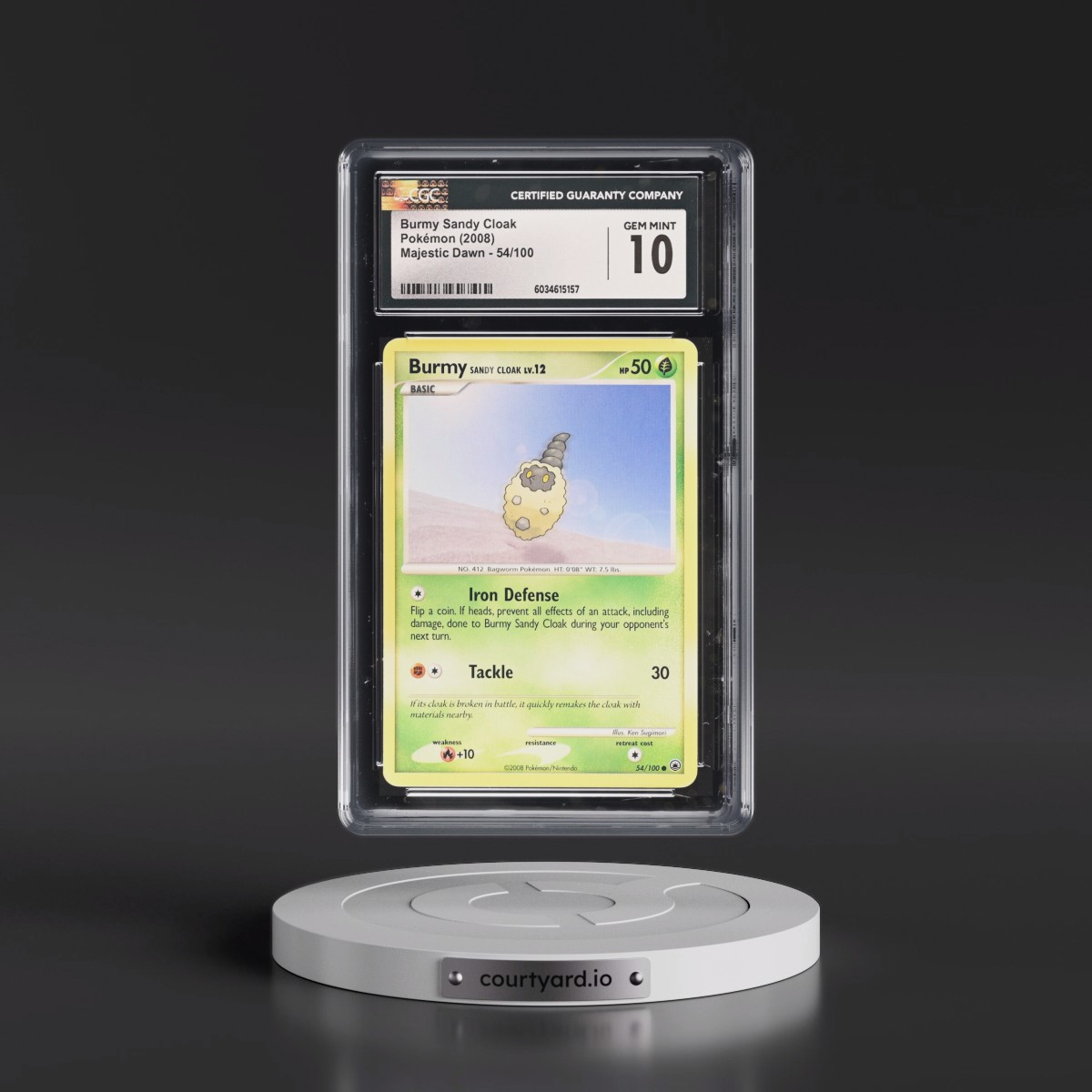 2008 Majestic Dawn #54/100 BurmyÂ Sandy Cloak (CGC 10 GEM MINT)