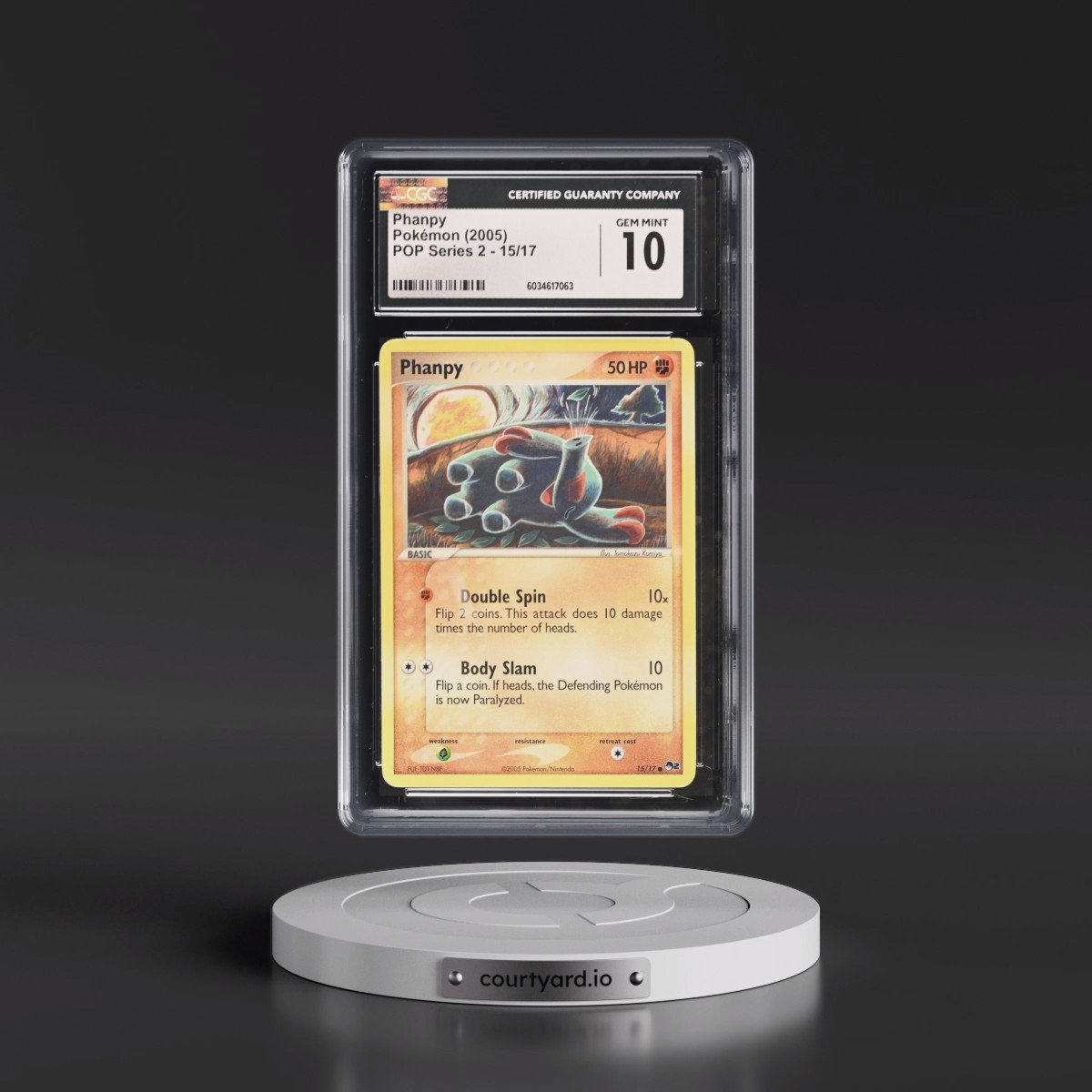 2005 POP Series 2 #15/17 Phanpy (CGC 10 GEM MINT)