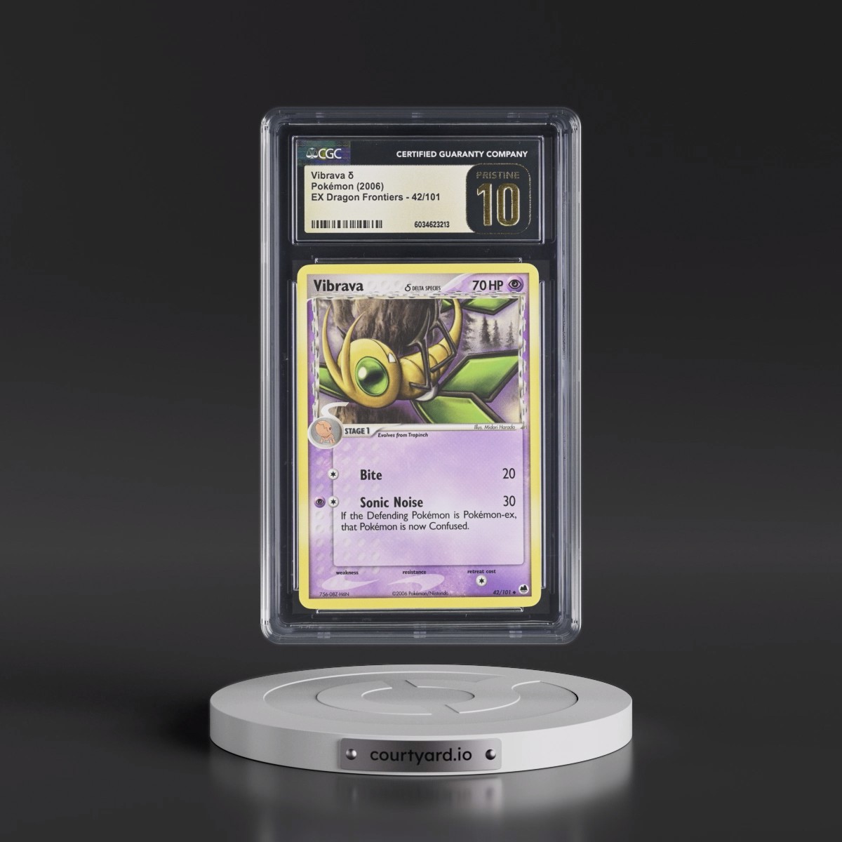 2006 EX Dragon Frontiers #42/101 Vibrava δ (CGC 10 PRISTINE)