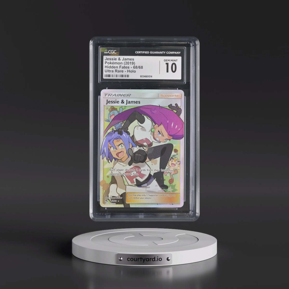 2019 Hidden Fates #68/68 Jessie & James - Ultra Rare Holo (CGC 10 GEM MINT)