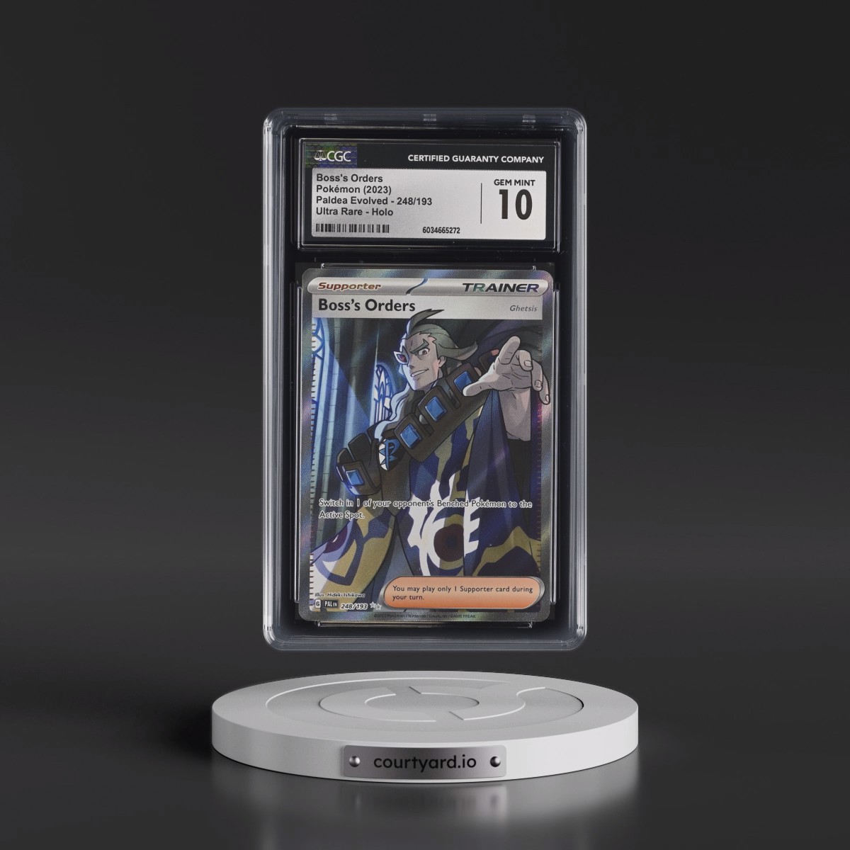 2023 Paldea Evolved - PAL EN #248/193 Boss's Orders - Ultra Rare Holo (CGC 10 GEM MINT)