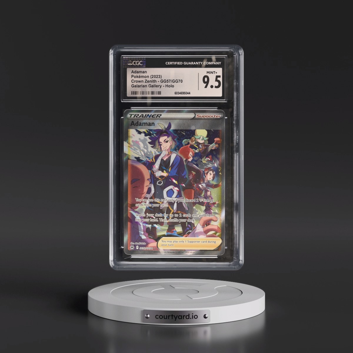 2023 Crown Zenith Adaman - Galarian Gallery Holo #GG57/GG70 CGC 9.5