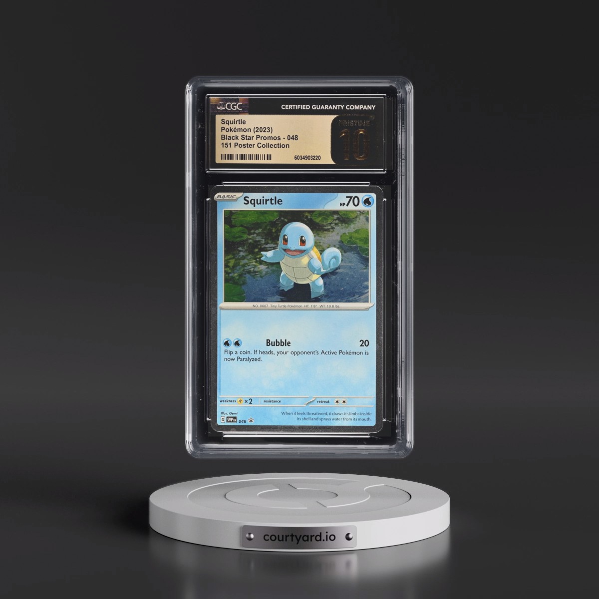 2023 Black Star Promos - Scarlet & Violet SVP EN #048 Squirtle - Cosmos Holo (CGC 10 PRISTINE)