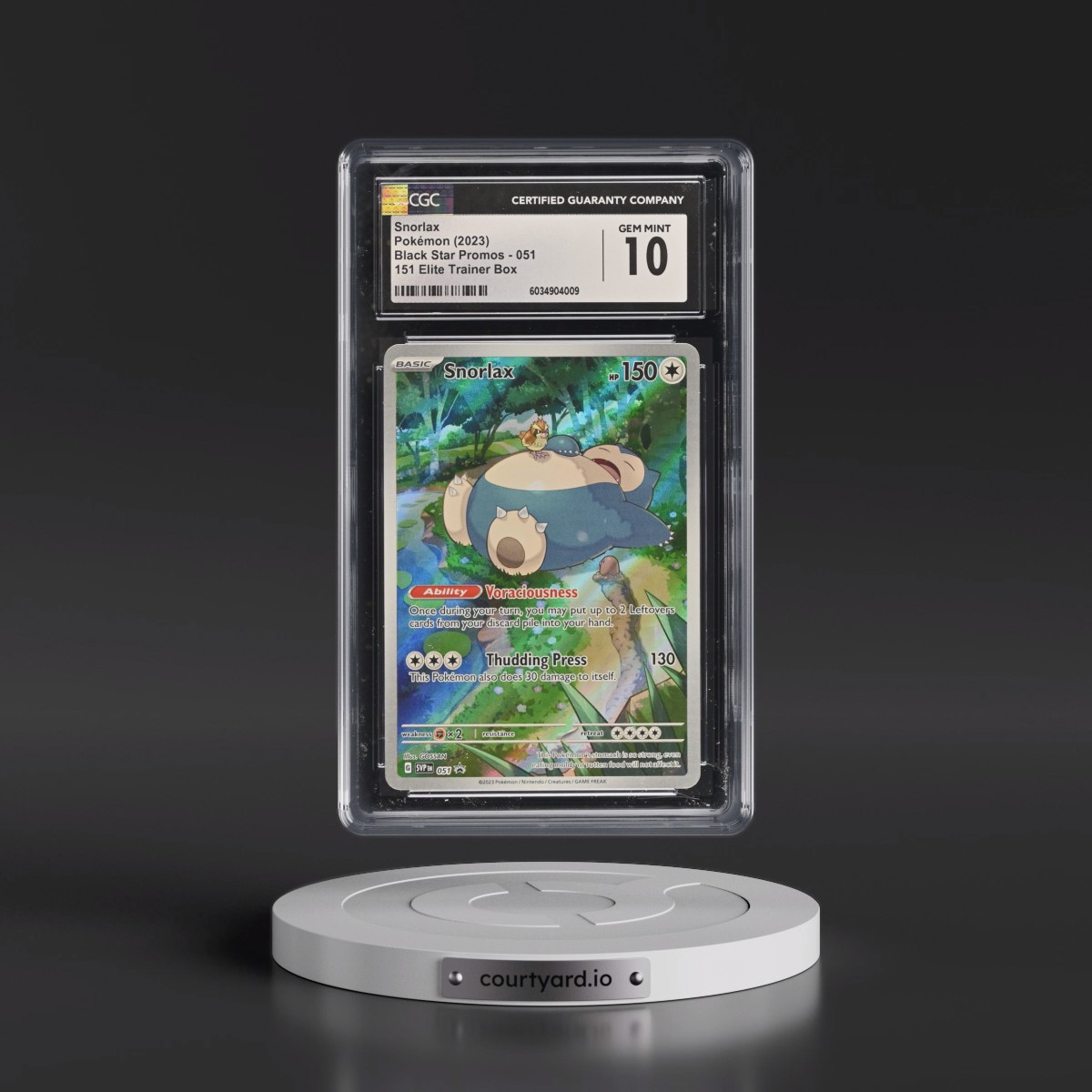 2023 Black Star Promos - Scarlet & Violet SVPEN #051 Snorlax - 151 Elite Trainer Box (Holo) (CGC 10 GEM MINT)