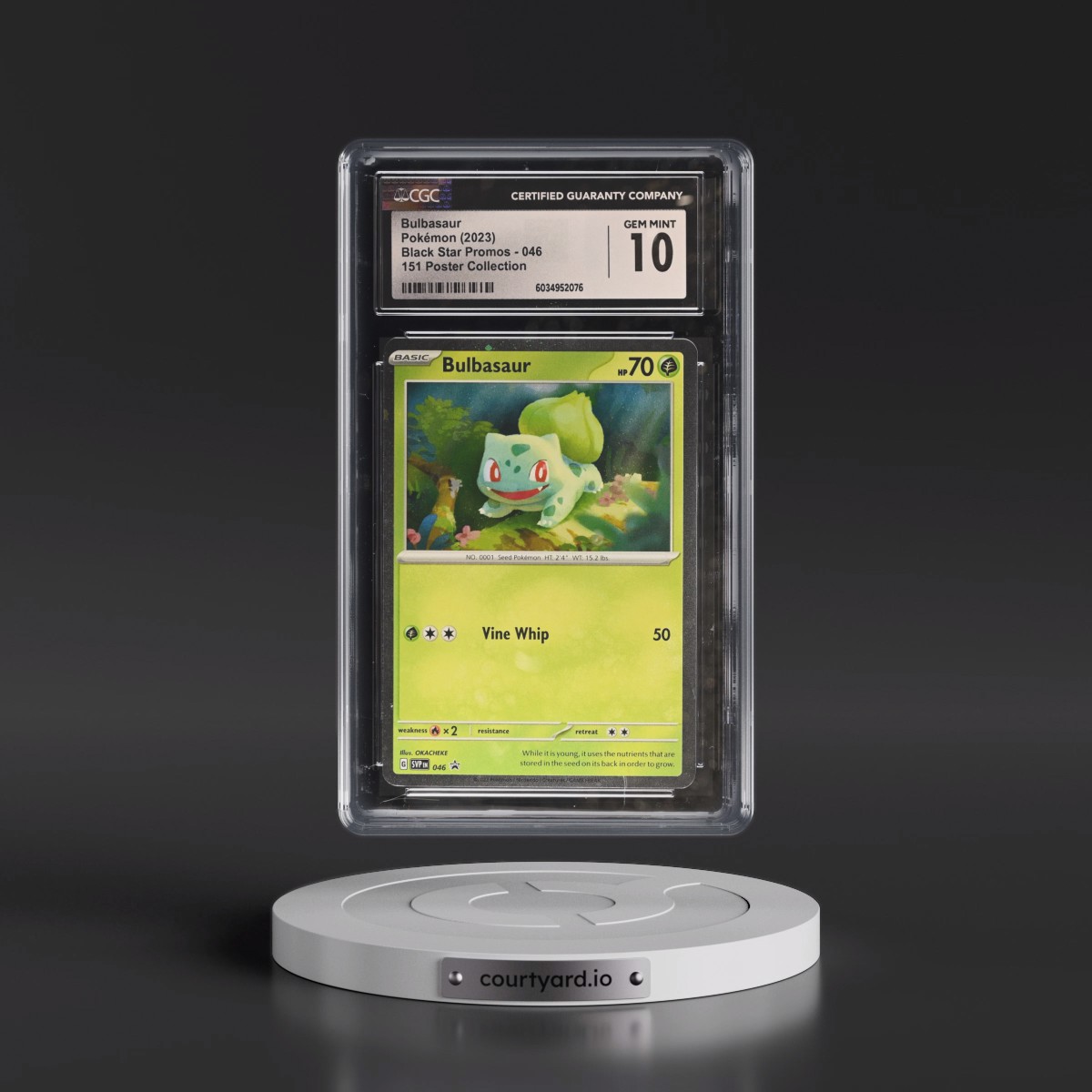 2023 Black Star Promos - Scarlet & Violet SVP EN #046 Bulbasaur - 151 Poster Collection (Cosmos Holo) (CGC 10 GEM MINT)
