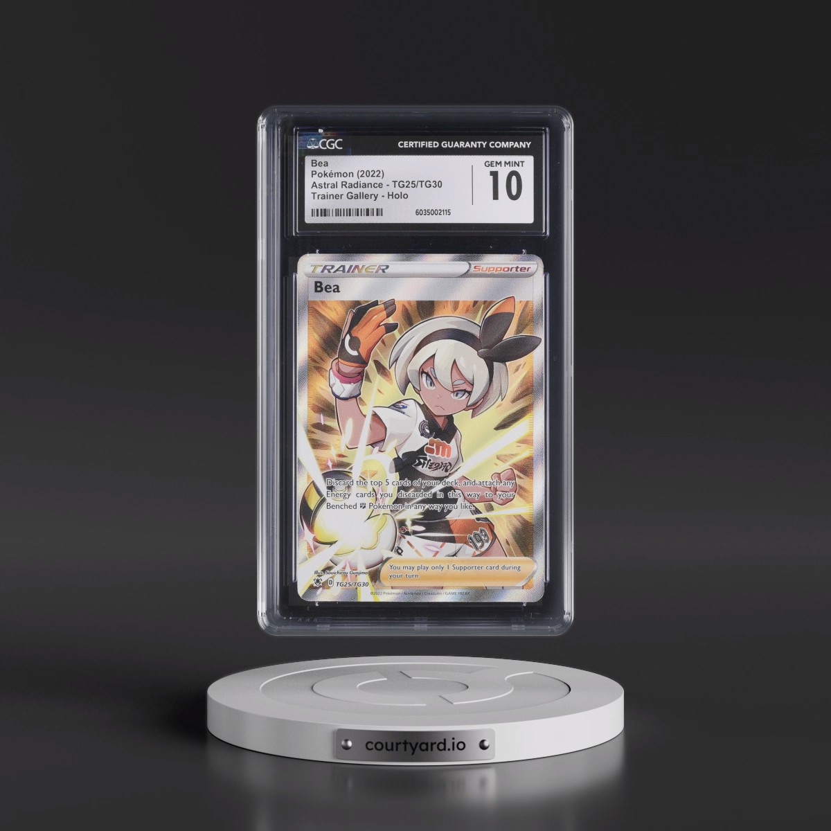 2022 Astral Radiance #TG25/TG30 Bea (CGC 10 GEM MINT)