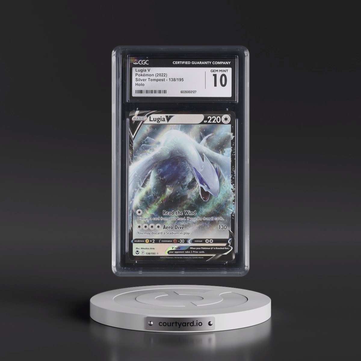 2022 Silver Tempest #138/195 Lugia V - Holo (CGC 10 GEM MINT)