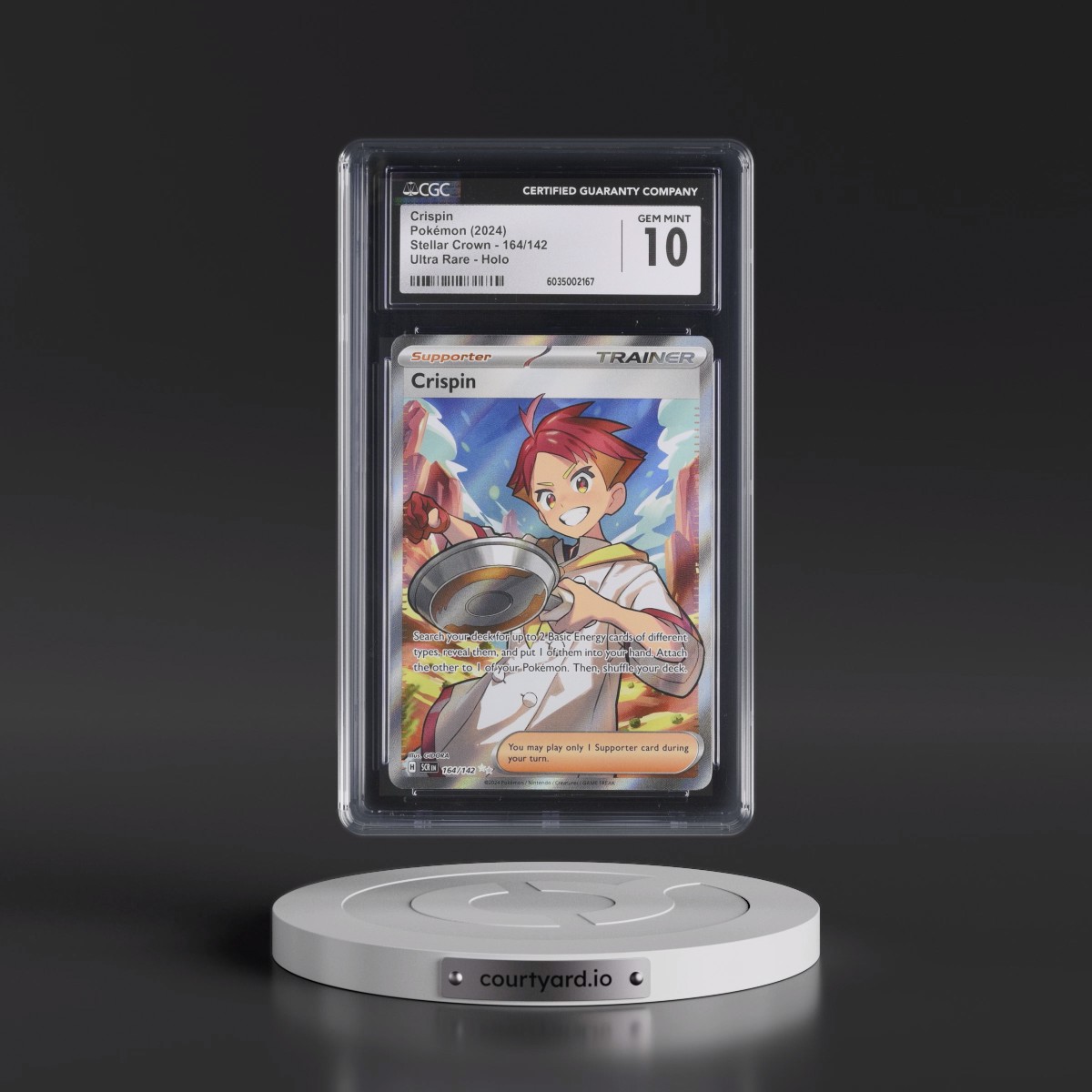 2024 Stellar Crown - SCR EN #164/142 Crispin - Ultra Rare Holo (CGC 10 GEM MINT)