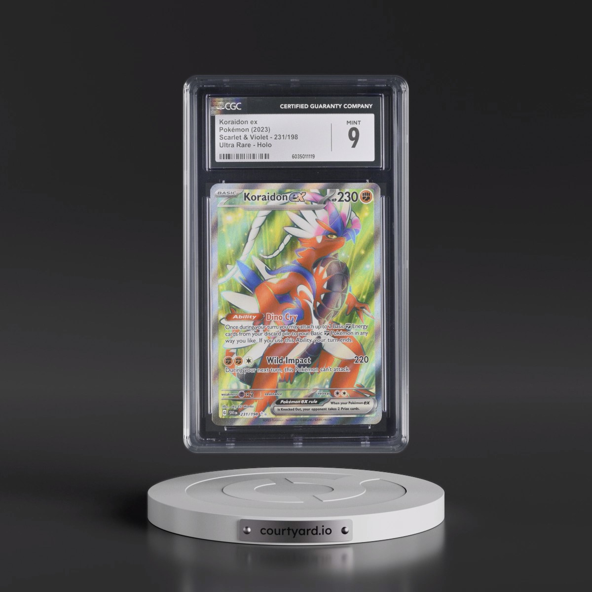 2023 Scarlet & Violet #231/198 Koraidon ex - Ultra Rare Holo (CGC 9 MINT)