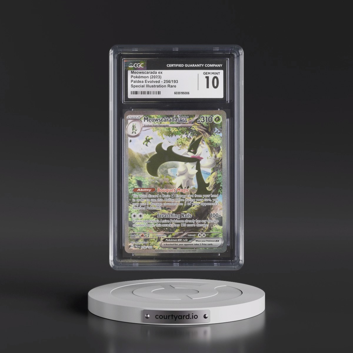 2023 Paldea Evolved - PAL EN #256/193 Meowscarada ex - Special Illustration Rare (Holo) (CGC 10 GEM MINT)