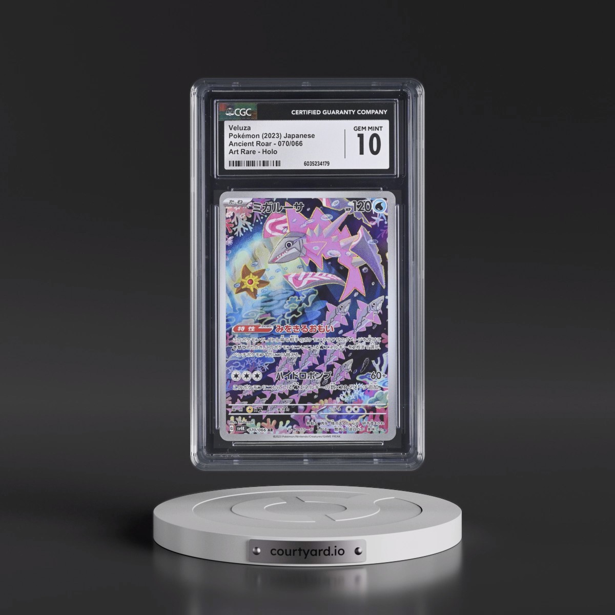 2023 Ancient Roar #070/066 Veluza - Art Rare Holo (CGC 10 GEM MINT)