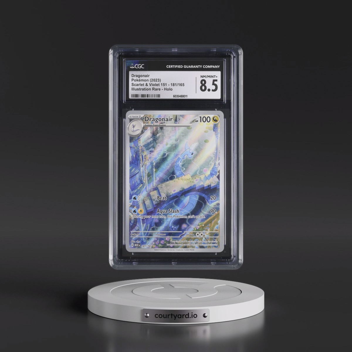 2023 Scarlet & Violet 151 - MEW EN #181/165 Dragonair - Illustration Rare Holo (CGC 8.5 NM-MT+)