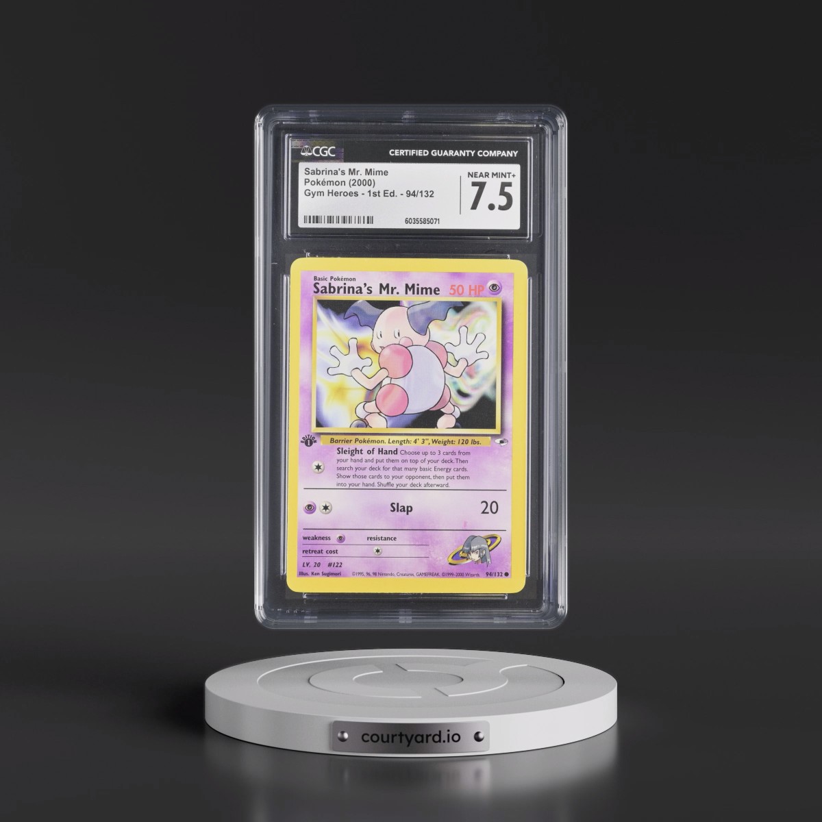 2000 Gym Heroes #94/132 Sabrina's Mr. Mime - 1st Edition 1st Edition (CGC 7.5 NM+)