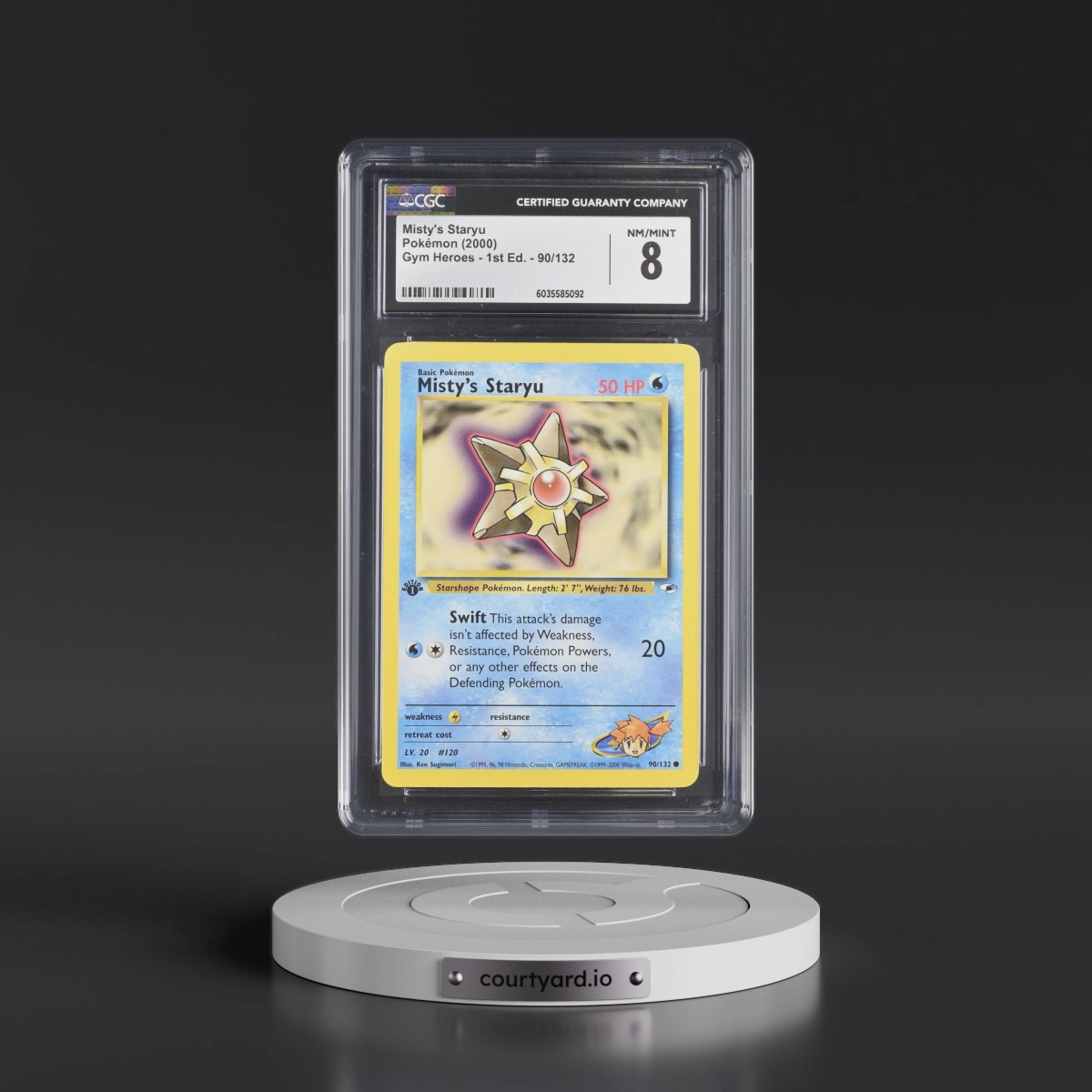 2000 Gym Heroes #90/132 Misty's Staryu - 1st Edition 1st Edition (CGC 8 NM-MT)