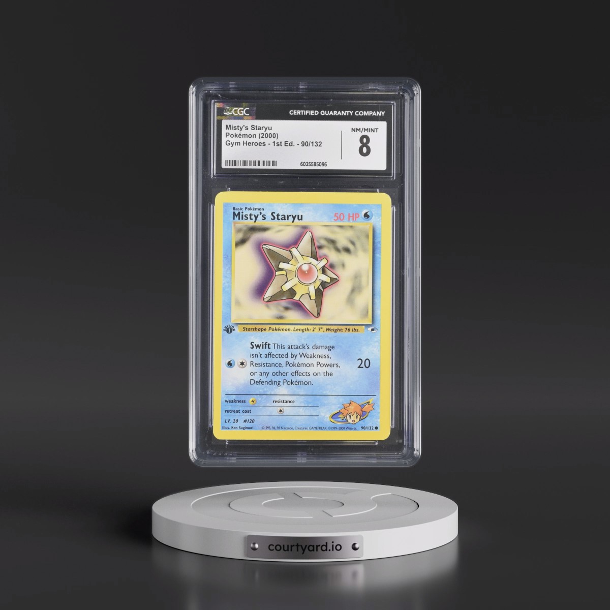 2000 Gym Heroes #90/132 Misty's Staryu - 1st Edition 1st Edition (CGC 8 NM-MT)