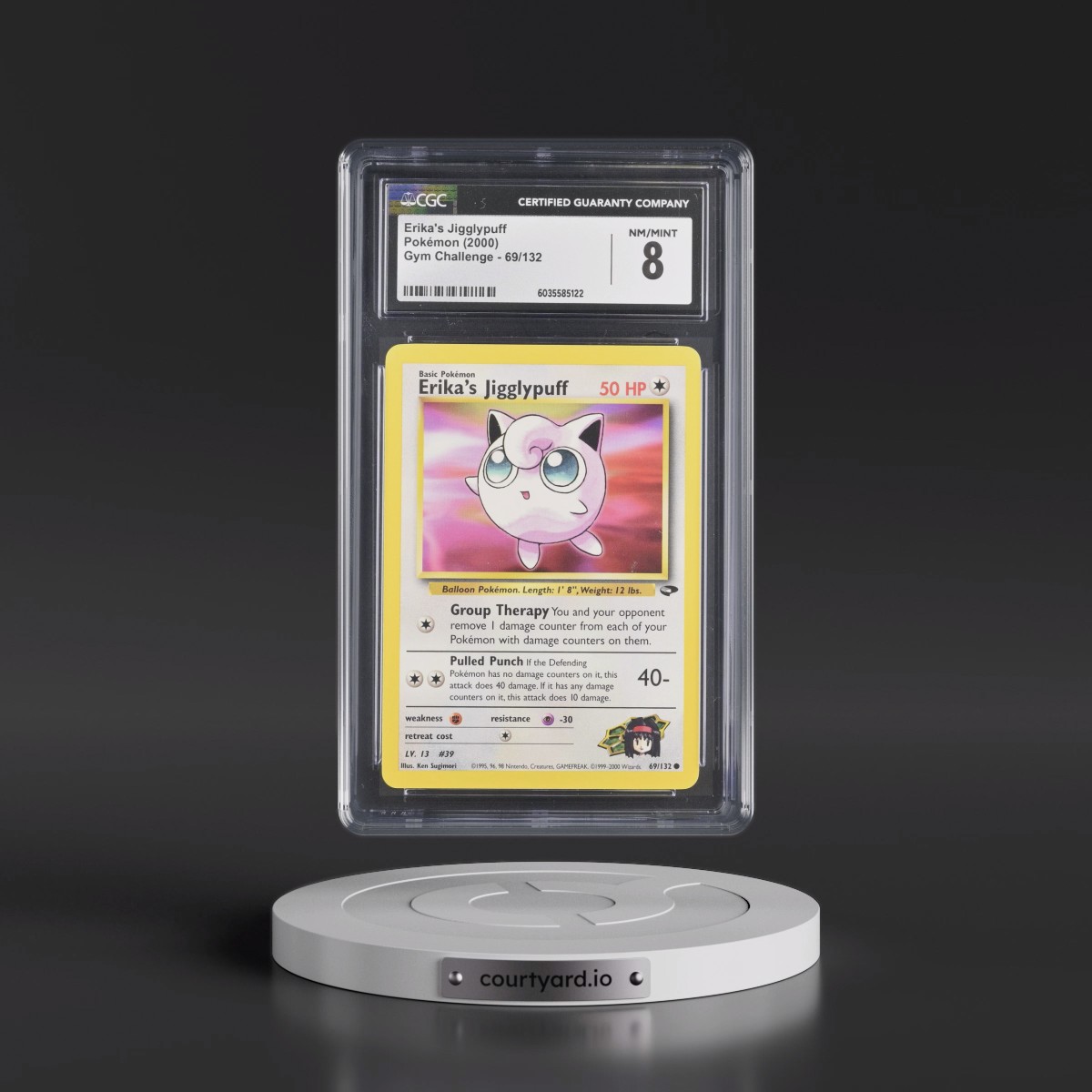 2000 Gym Challenge #69/132 Erika's Jigglypuff (CGC 8 NM-MT)