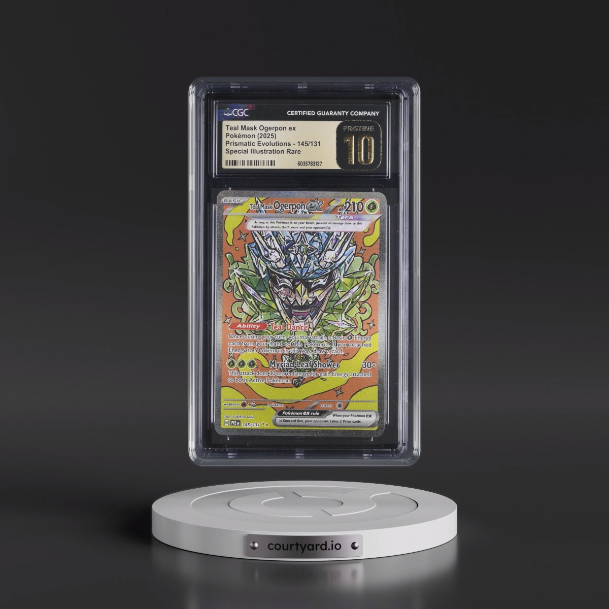 2024 Prismatic Evolutions - PRE EN #145/131 Teal Mask Ogerpon ex - Special Illustration Rare (Holo) (CGC 10 PRISTINE)